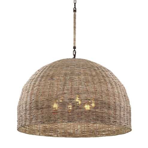 Huxley Six Light Chandelier in Textured Bronze (67|F6906-TBZ)
