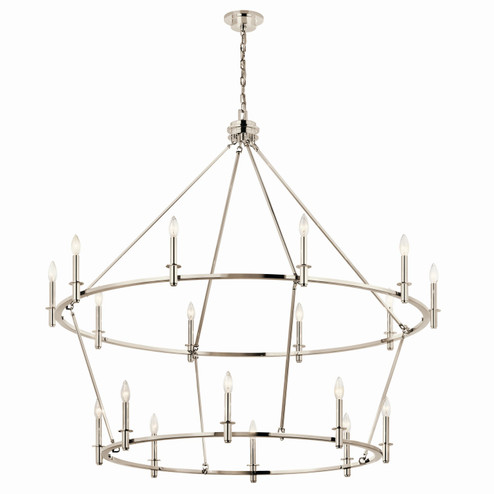 Carrick 18 Light Chandelier in Polished Nickel (12|52708PN) Carrick 18 Light Chandelier in Polished Nickel (12|52708PN)