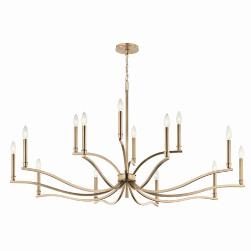 Malene 14 Light Chandelier in Champagne Bronze (12|52698CPZ)