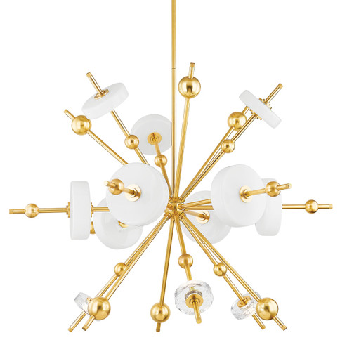 Maynard LED Chandelier in Aged Brass (70|8145-AGB)