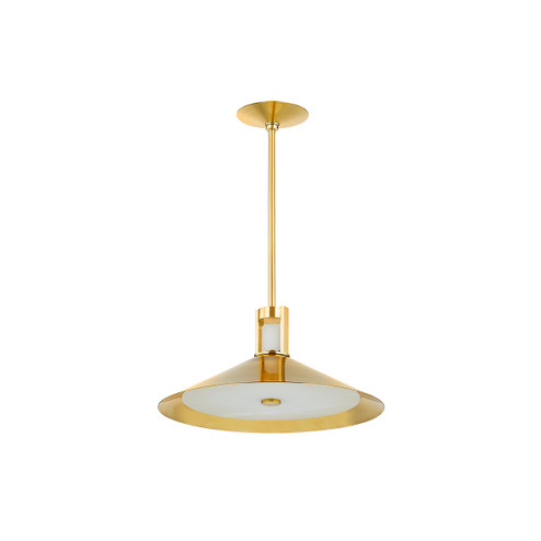 Clermont LED Pendant in Aged Brass (70|3020-AGB)