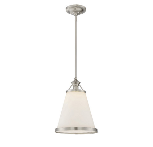 Ashmont One Light Pendant in Satin Nickel (51|7-130-1-SN)