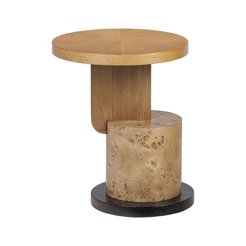 Eros Side Table in Black Oak/Mappa Burl/ Poplar/Cherry (137|508TA18A)