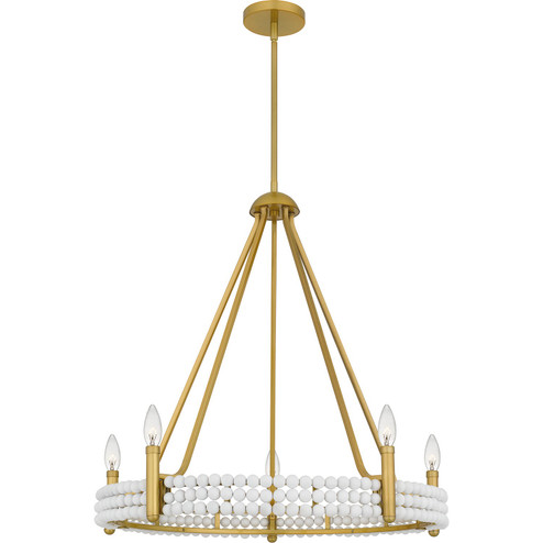 Molly Five Light Chandelier in Brushed Gold (10|MOL5027BRG)