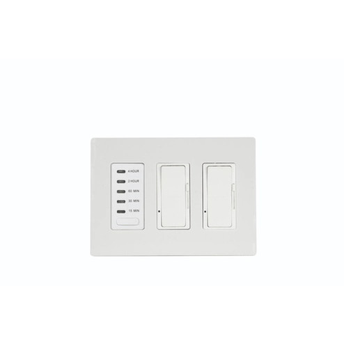 Timer & Dimmer Two Dimmers and One Timer in White (40|EFSWTD2)
