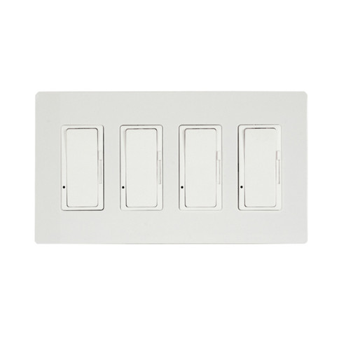 Four Dimmer For Universal Relay Control Box in White (40|EFSWD4)