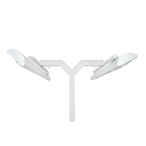 Pole Mount Pole Mount With Double Crossbar in White (40|EF6108PMDW)