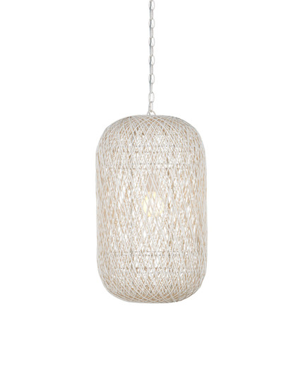 Cocoon Collection One Light Pendant in Cream/Vanilla (142|9000-1211)