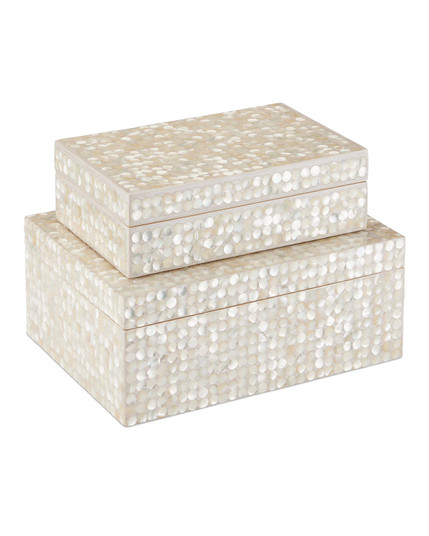 Gerri Dot Box Set of 2 in Natural/Cream (142|1200-0904)