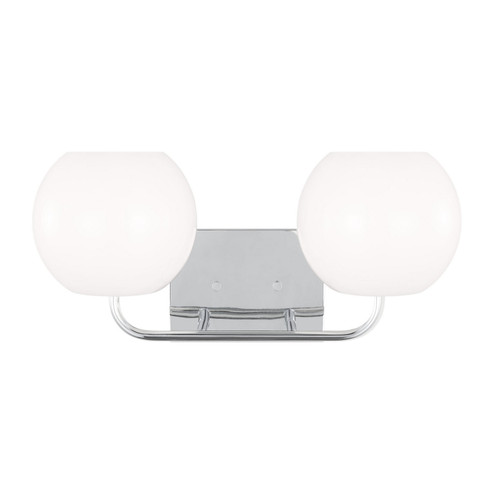 Rory Two Light Vanity in Chrome (1|GLV1012EN3/CH)