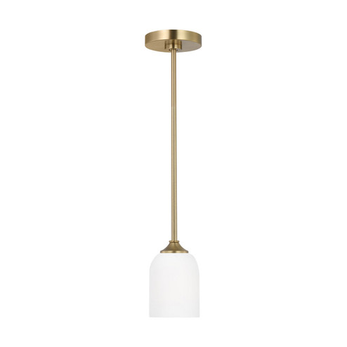 Emile One Light Mini Pendant in Satin Brass (1|GLP1021EN3/SB)