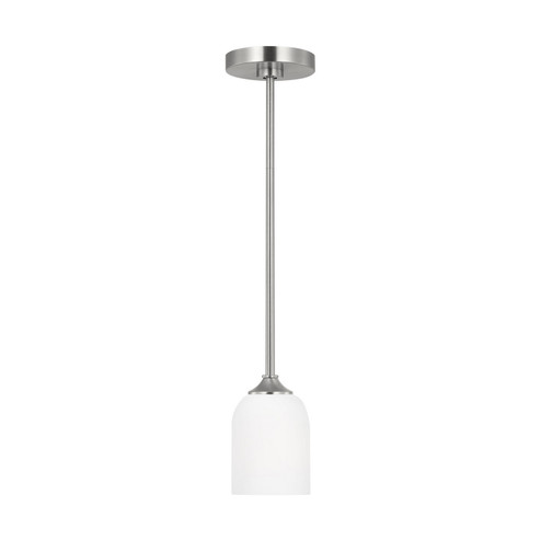 Emile One Light Mini Pendant in Brushed Steel (1|GLP1021EN3/BS)
