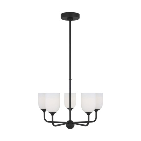 Emile Five Light Chandelier in Midnight Black (1|GLC1085EN3/MBK) Emile Five Light Chandelier in Midnight Black (1|GLC1085EN3/MBK)