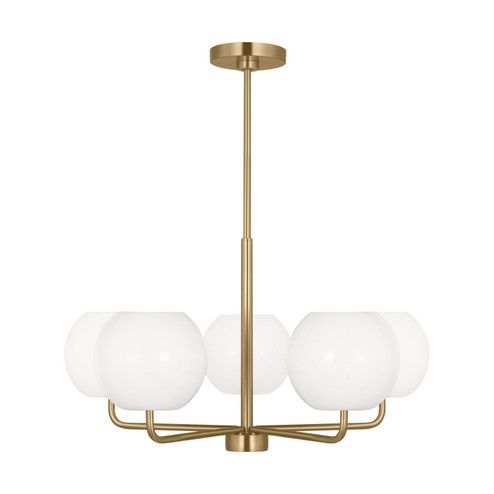 Rory Five Light Chandelier in Satin Brass (1|GLC1055EN3/SB)