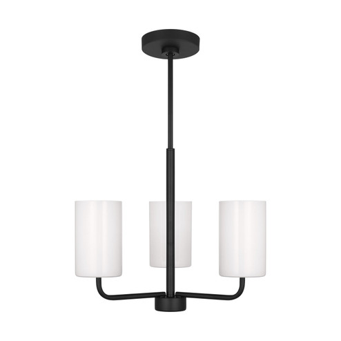 Rhett One Light Chandelier in Midnight Black (1|GLC1003EN3/MBK)