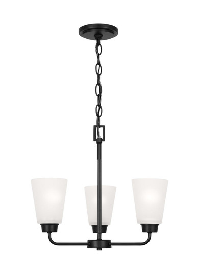 Kerrville Three Light Chandelier in Midnight Black (1|3115203EN3-112)