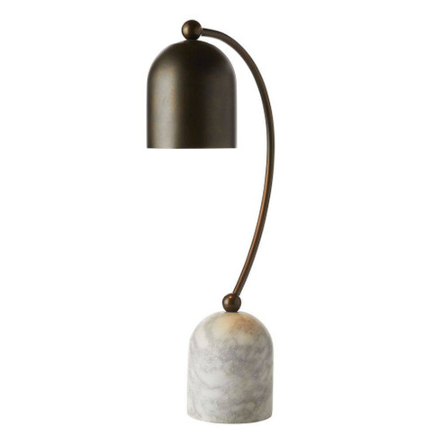 Daley One Light Desk Lamp in English Bronze/Gray Flower (314|PTC34)