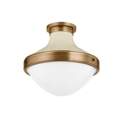 Maxton One Light Flush Mount in Patina Brass (67|C3113-PBR/SSD)