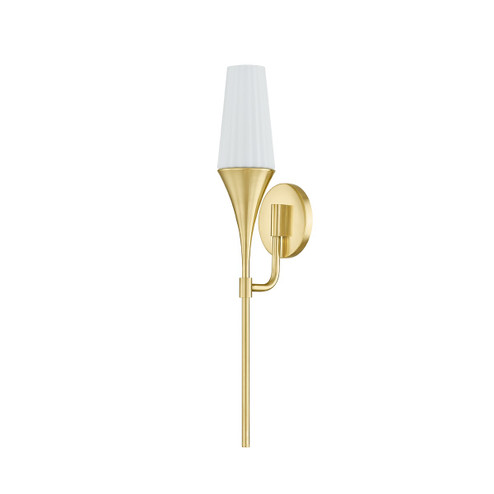 Luisa One Light Wall Sconce in Aged Brass (428|H928101-AGB)