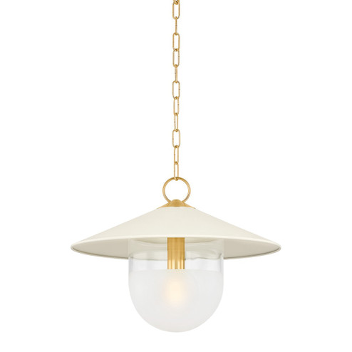 Ressi One Light Pendant in Aged Brass (428|H926701S-AGB/SCR)