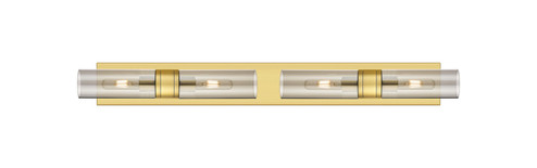 Downtown Urban Four Light Bath Vanity in Satin Gold (405|617S-4W-SG-G617-8SM)