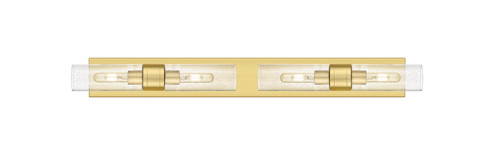 Downtown Urban Four Light Bath Vanity in Satin Gold (405|617S-4W-SG-G617-8SDY)