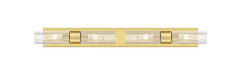 Downtown Urban Four Light Bath Vanity in Satin Gold (405|617S-4W-SG-G617-8SCL)