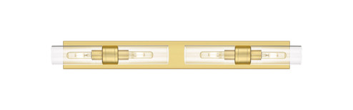 Downtown Urban Four Light Bath Vanity in Satin Gold (405|617S-4W-SG-G617-8CL)