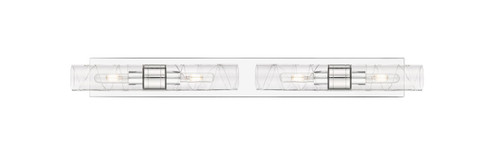 Downtown Urban Four Light Bath Vanity in Polished Chrome (405|617S-4W-PC-G617-8DE)