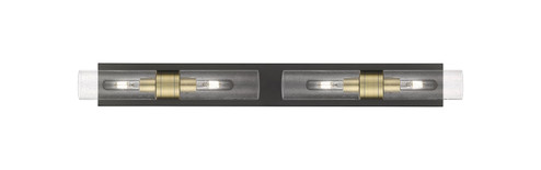 Downtown Urban Four Light Bath Vanity in Black Antique Brass (405|617S-4W-BAB-G617-8SDY)