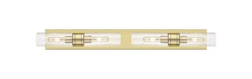 Downtown Urban Four Light Bath Vanity in Antique Brass (405|617S-4W-AB-G617-8SDY)