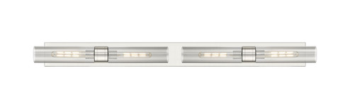 Downtown Urban Four Light Bath Vanity in Satin Nickel (405|617L-4W-SN-G617-11SM)