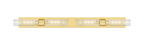 Downtown Urban Four Light Bath Vanity in Satin Gold (405|617L-4W-SG-G617-11SCL)