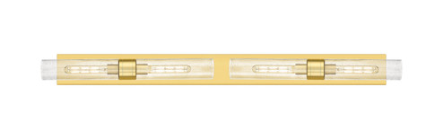 Downtown Urban Four Light Bath Vanity in Satin Gold (405|617L-4W-SG-G617-11SDY)