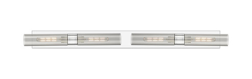 Downtown Urban Four Light Bath Vanity in Polished Chrome (405|617L-4W-PC-G617-11SM)