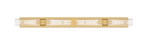 Downtown Urban Four Light Bath Vanity in Brushed Brass (405|617L-4W-BB-G617-11CL)