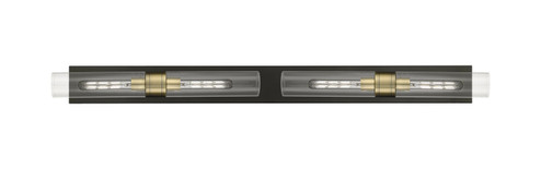 Downtown Urban Four Light Bath Vanity in Black Antique Brass (405|617L-4W-BAB-G617-11CL)