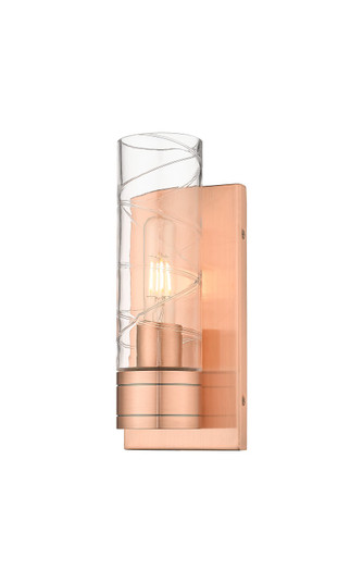 Downtown Urban One Light Wall Sconce in Antique Copper (405|617-1W-AC-G617-8DE)