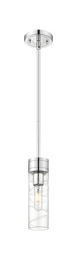 Downtown Urban One Light Mini Pendant in Polished Chrome (405|617-1S-PC-G617-8DE)