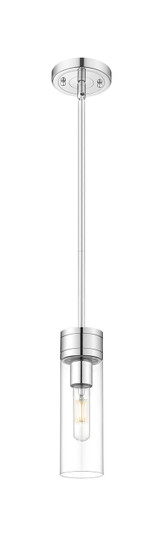 Downtown Urban One Light Mini Pendant in Polished Chrome (405|617-1S-PC-G617-8CL)