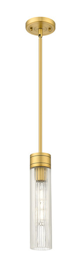 Downtown Urban One Light Mini Pendant in Brushed Brass (405|617-1S-BB-G617-11SCL)