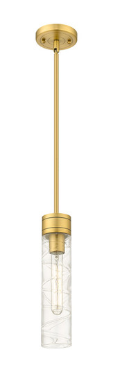 Downtown Urban One Light Mini Pendant in Brushed Brass (405|617-1S-BB-G617-11DE)