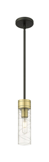 Downtown Urban One Light Mini Pendant in Black Antique Brass (405|617-1S-BAB-G617-8DE)