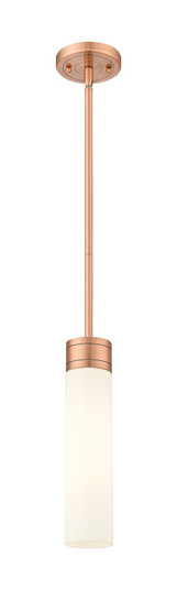 Downtown Urban One Light Mini Pendant in Antique Copper (405|617-1S-AC-G617-11WH)