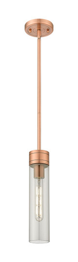 Downtown Urban One Light Mini Pendant in Antique Copper (405|617-1S-AC-G617-11SM)