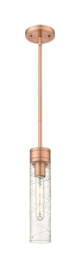 Downtown Urban One Light Mini Pendant in Antique Copper (405|617-1S-AC-G617-11DE)