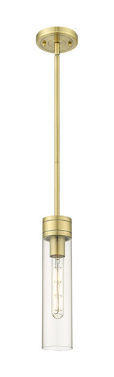 Downtown Urban One Light Mini Pendant in Antique Brass (405|617-1S-AB-G617-11CL)