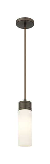 Downtown Urban One Light Mini Pendant in Oil Rubbed Bronze (405|617-1P-OB-G617-8SWH)