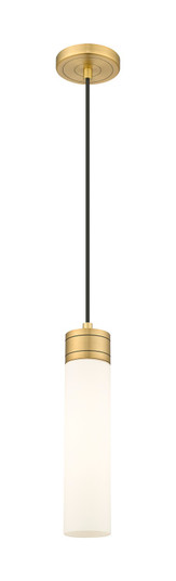 Downtown Urban One Light Mini Pendant in Brushed Brass (405|617-1P-BB-G617-11WH)