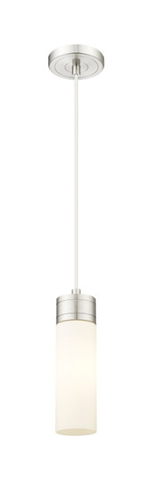 Downtown Urban One Light Mini Pendant in Antique Brass (405|617-1P-AB-G617-8WH)